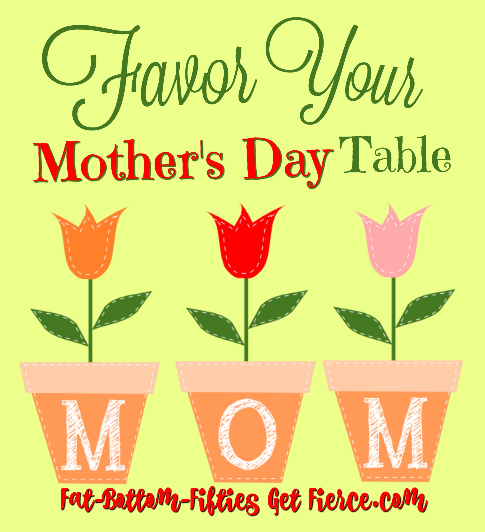 Favor Your Mother's Day Table